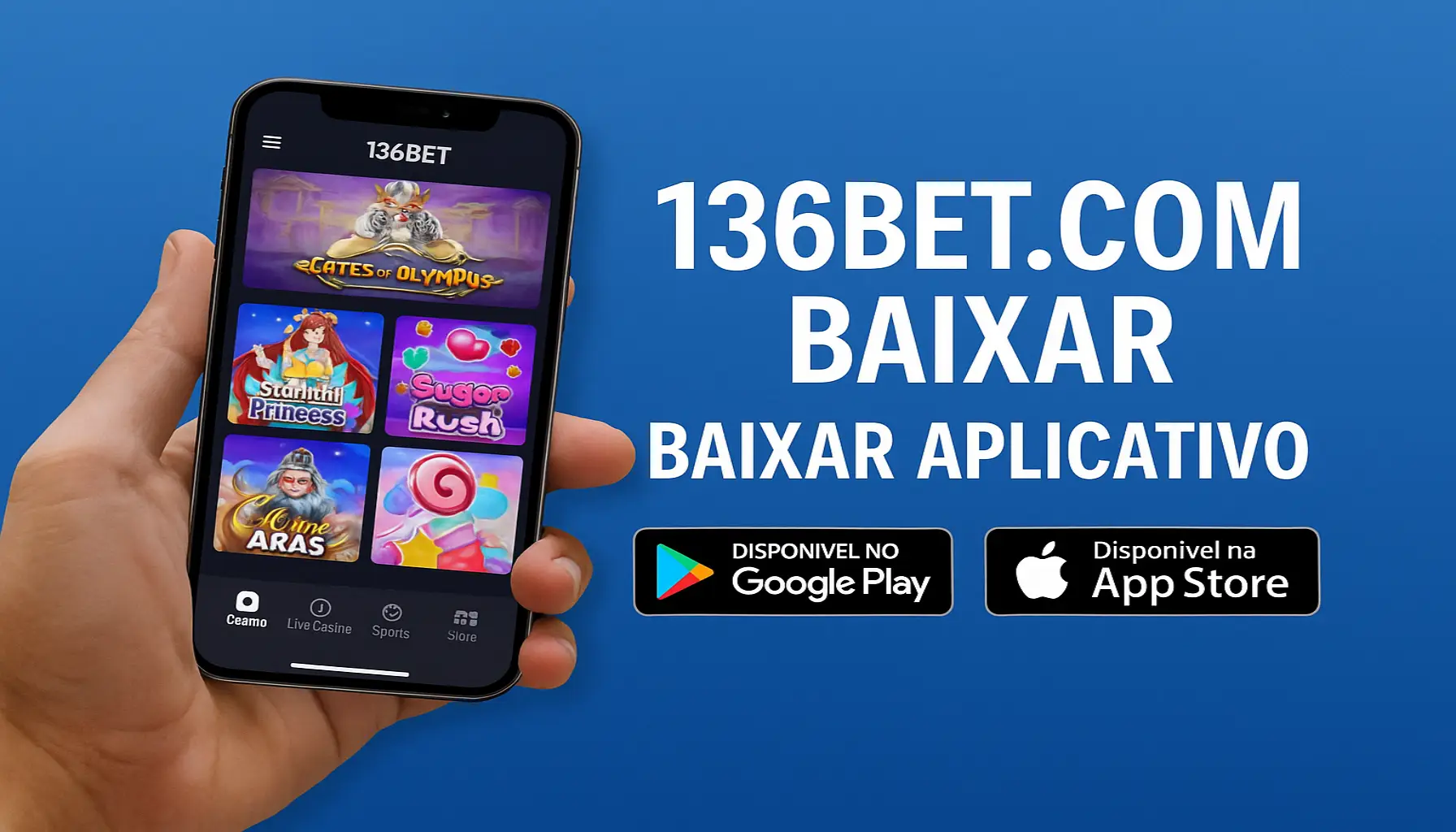 Baixar o 136BET.COM Cassino App